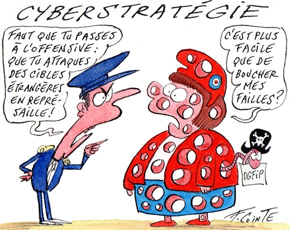 Dessin: Cybersécurité : les approches offensives reviennent en force